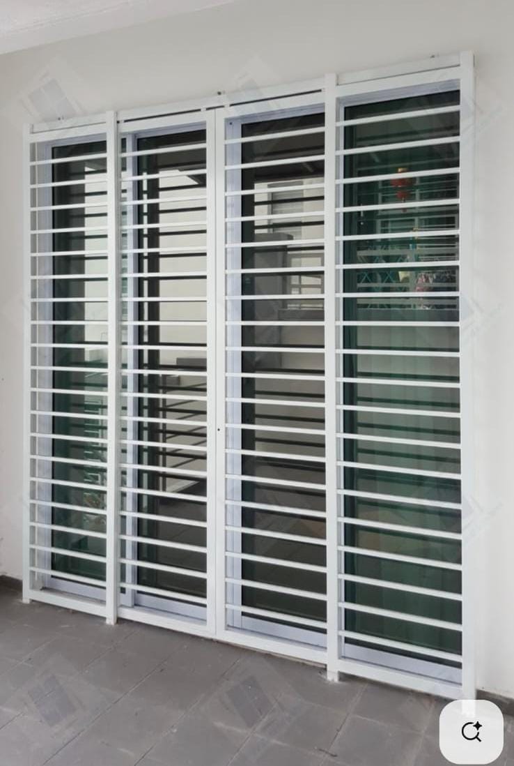 Grade de proteção moderna para janela